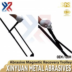 [Hot Item] Portable Magnetic Sweeper for Steel Shot & Grit – Labor-Saving Cleanup Solution