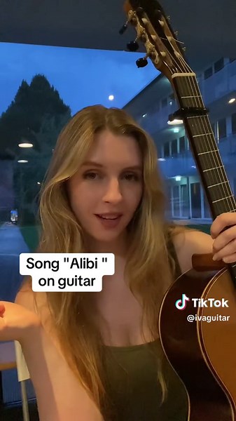 Alibi guitar version🎸 #alibi #sevdaliza #rosaquelindaeres #trending #song #guitar #fyp #virale