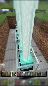 I made a Color Laser with a Beacon in Minecraft! 🌈✨ #minecraft #minecraftespañol #minecraftshorts