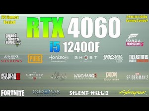 RTX 4060 + i5 12400F - 26 Games Tested - A Perfect 1080p Gaming Combo?