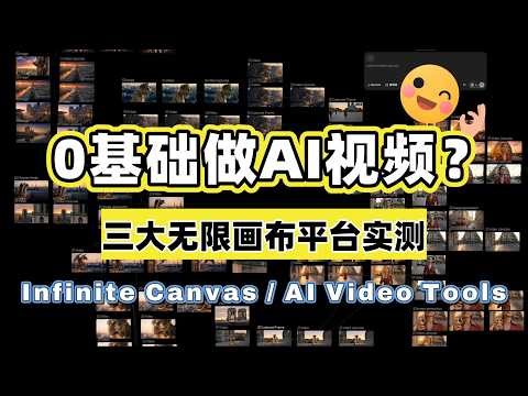 0基础做AI视频？无限画布三大平台入门指南，看完就知道选哪个！