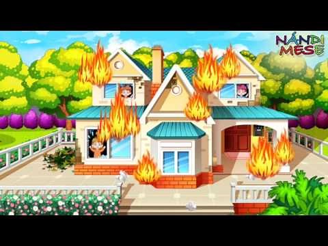 Tűzoltós játék mese magyarul