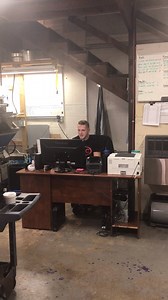 It's safe to say the guys like a nice tune while they work on product photos and automated packaging. We aren't judging at all. | Springfield Leather Company