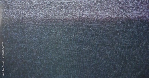 TV static noise on a vintage CRT television screen. Abstract analog background texture with no signal interference