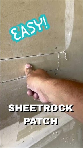 Sheetrock Patch Trick Anyone Can Do!