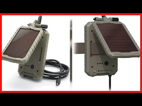 Stealth Cam Durable Sol-Pak Solar Battery Pack | 12V Solar Power Panel, Rechargeable Battery