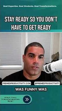 Stay Ready So You Don’t Have To Get Ready