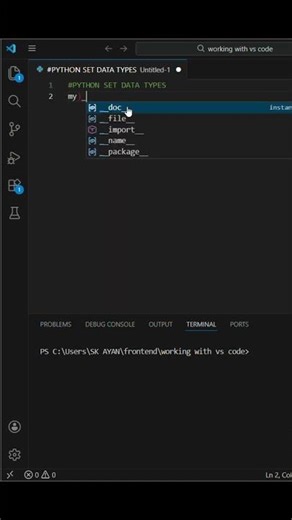 Python Det Data Types | Day 27 #shorts