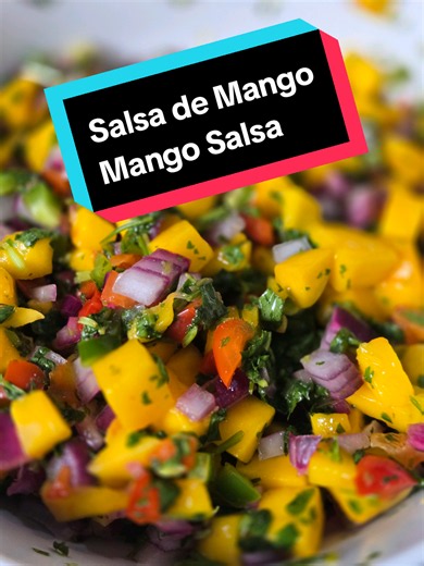 how to make a delicious mango salsa #texasborn #tejano #amber #latinasbelike #mango