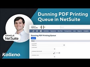 NetSuite Tutorial | Printing PDF Dunning Letters via the Dunning PDF Printing Queue