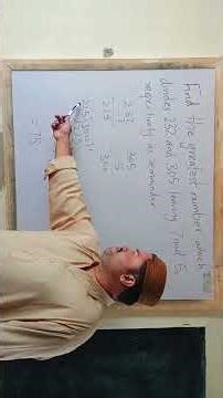 Word Problem solved by using Subtraction and HCF