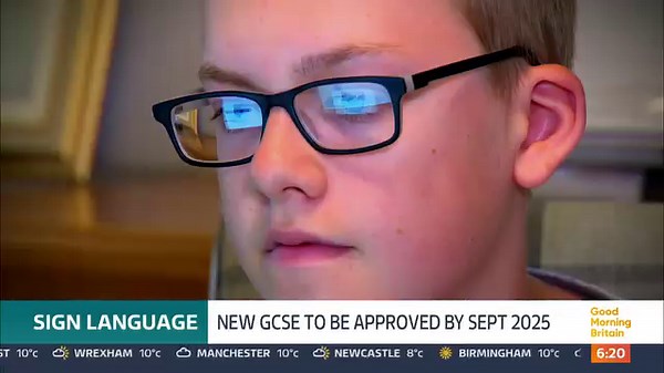 The government says that British Sign Language will be taught as a GCSE in England from September 2025. Parents, teachers and the deaf and hearing communities have taken part in a 12 week consultation to decide on the content of the qualification. | Good Morning Britain
