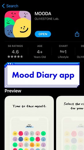 Cute Mood Diary App for Recording Moods and Memories