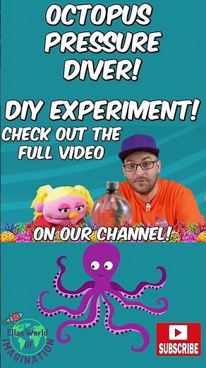 DIY Submersible OCTOPUS! Easy Water Pressure Science Experiment For Kids