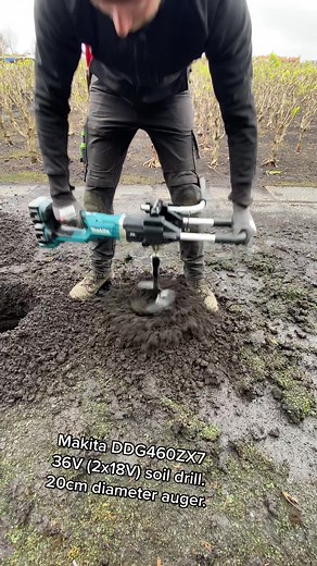 Powerful Makita DDG460ZX7 36v Soil Drill with 20cm Auger