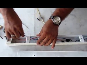 Converting a Fluorescent Lamp to a LED | Easy 👍💪👀👀 | LED Tube: Quickly Convert a Fluorescent Lamp