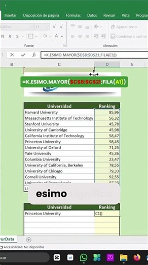 Aprende a obtener el top 5 de una lista en Excel