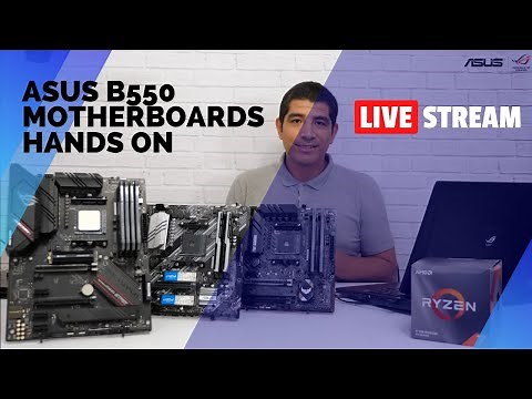 ASUS B550 Livestream - Hands-on With ROG STRIX, TUF GAMING & PRIME motherboards