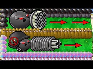 99 Doom Gatling Pea Nut X 99 Doom Peashooter vs Hypno Shroom vs Dr.Zomboss - Plants vs Zombies Hack