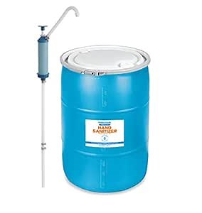 Hand Sanitizer Gel - 70% Alcohol - Unscented - 50 Gallon (189 L) With Drum Pump - Made in USA