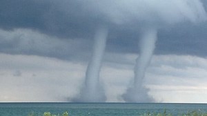 Waterspouts spotted over Lake Michigan near Kenosha shoreline