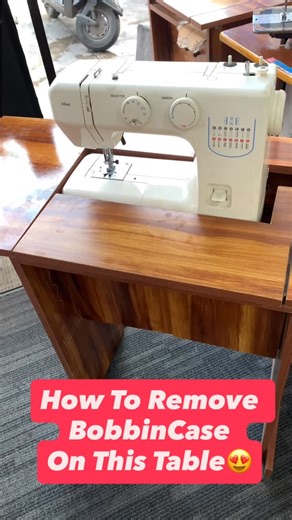 Sewgenius Repairs on Instagram: "Most asked question: How to remove the bobbin case on this table?"