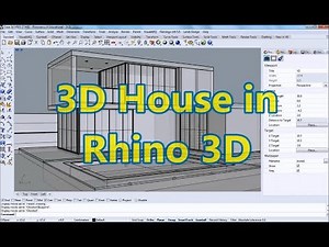 1 - Create and Design a 3D house in Rhinoceros using VisualARQ