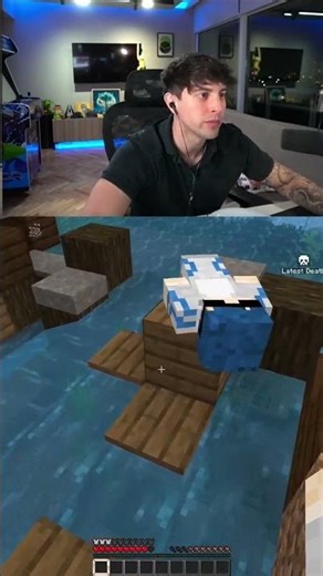 LOL, look at him screaming 😂 #robleis #shortvideo #minecraft #qsmp