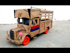 How to Make a Truck || with cardboard at home || Classic Truck || How to Make a Old Truck