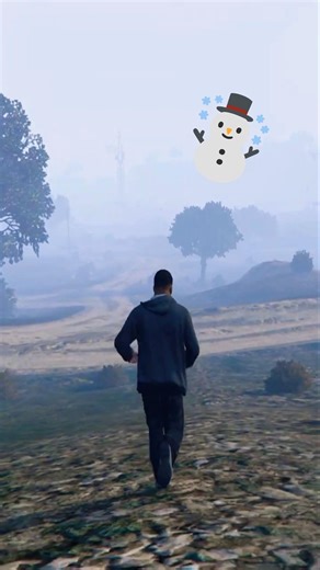 Snowfall in GTA5 ☃️ #shorts