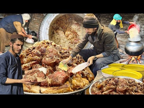 The MOST GIANT Pakistani GOLDEN Beef Pulao Mountain | Extremely POPULAR ZAIQA CHAWAL Recipe & Making