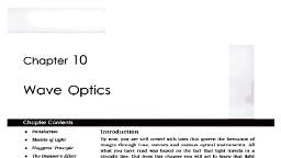 Wave Optics.pdf - PHYSICS - Notes - Teachmint