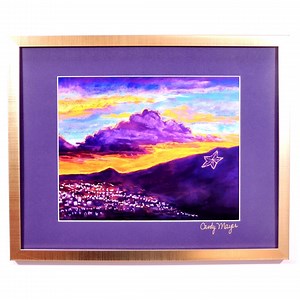 El Paso Art Print, Star and Mountain Art, Southwestern Decor, Western Art, Texas Artwork and Gift, Pastel Art - Etsy