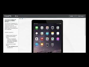 Testout | Network + | 4.2.10 Lab: Configure IP Addresses on Mobile Devices
