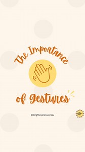 Are you modeling gestures for your little one? If not, you can start today! Hi 👋 I’m Alison, a Speech-Language Pathologist and a mom. Keep reading to learn why gestures are important ⬇️ 🌟 Gestures are an early form of communication and an important building block on the way to first words. 🌟 One study showed that gesture development from 9-16 months predicted stronger communication skills 2-5 years later. 🌟 To teach your child gestures, model them as often as you can! Exaggerate your gesture