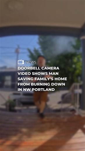 A good neighbor saved a Northwest Portland family’s house from burning to the ground on Tuesday, and it was all caught on a doorbell camera. Find the full story on the FOX 12 app. | FOX 12 Oregon