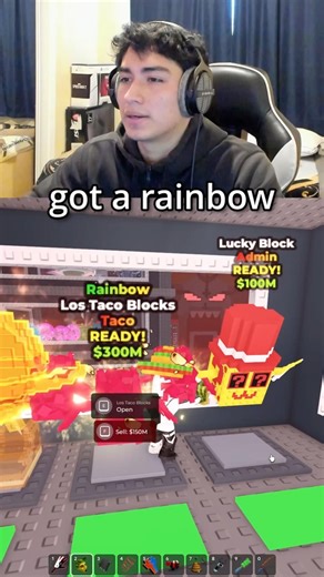1 Rainbow and 3 Admin Lucky Blocks #stealabrainrot