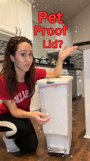 Watch Review- Simplehuman locking lid trash can on Amazon Live