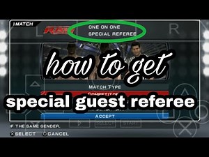 How to get special guest referee in wwe svr 11 or play as referee
