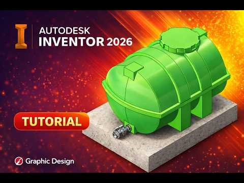 GRP Water Tank Design in Autodesk Inventor | 3D Modeling Tutorial #AutodeskInventor #inventor2026