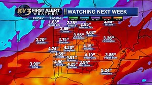 The daily does of rain and thunder continues next week. Here is a day to day look at what to expect and how much rain could fall in the next week. | KY3