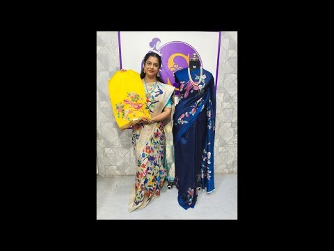 Wedding collection Mysore silk, raw mango with kalamkari prints to order 8790766139