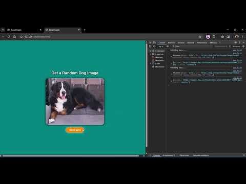 Day 32 | Using fetch(), JSON & APIs | Built Random Dog Image Generator 🐶