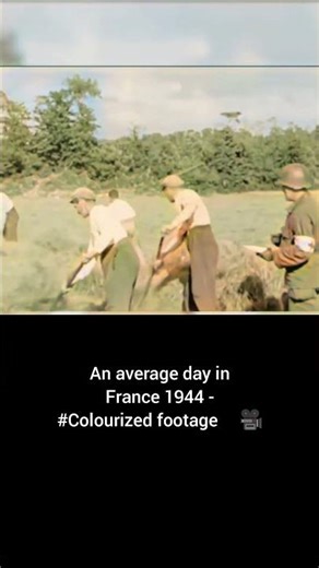 An average day in France 1944 #Colourized footage 🇫🇷 🎥