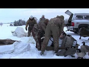 Late season goose hunt (-15 degrees) on the X.