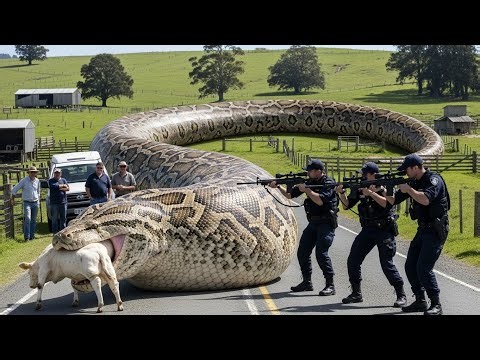 Brave Rescuers Risk Their Lives to Free Cow from Giant Python | Emotional Wildlife Rescue Story