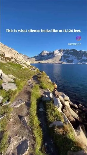 This is what silence looks like at 11,426 feet #johnmuirtrail #jmt #sierranevada #MuirPass