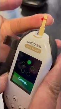 One touch glucometer test