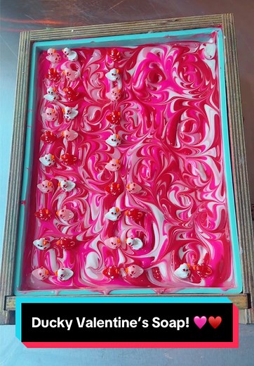 Ducky Valentine's Day Soap: A Handmade Delight! 🩷♥️