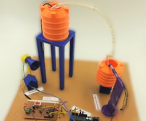 Microcontroller Based Water Level Controller With Water Level Indicators and Auto-cutoff